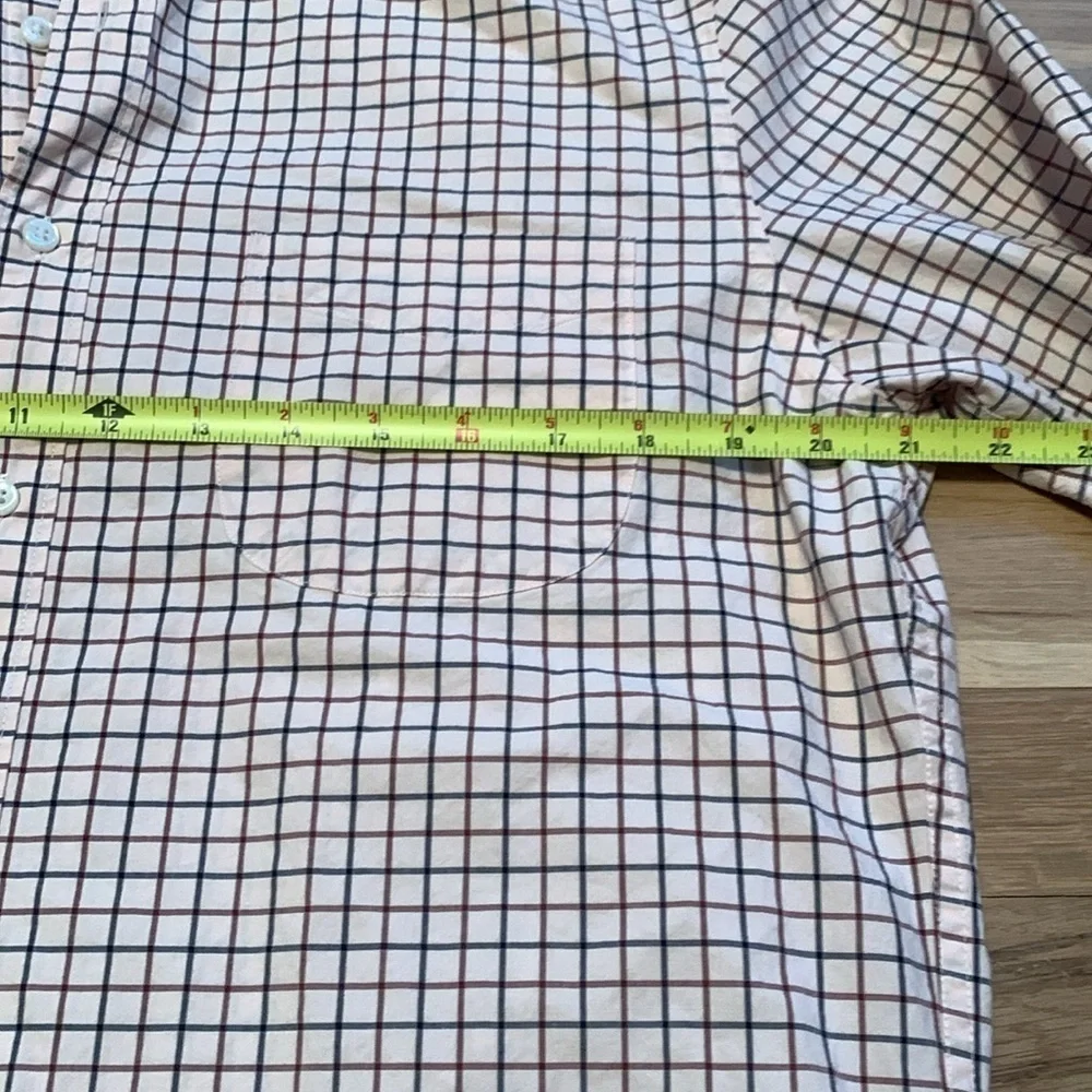 J Crew Classic Secret Wash Button Down Collared Checkered Shirt Men’s M